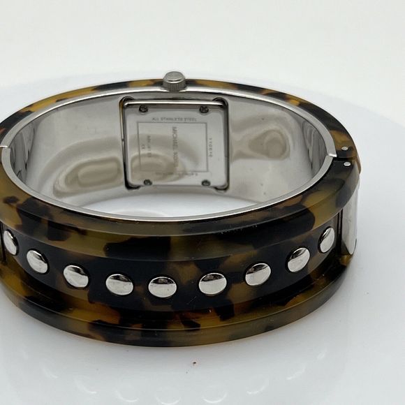 Michael Kors Tortoise Acrylic Brown Dial Ladies Watch MK4130 Quartz Untested - Picture 5 of 12